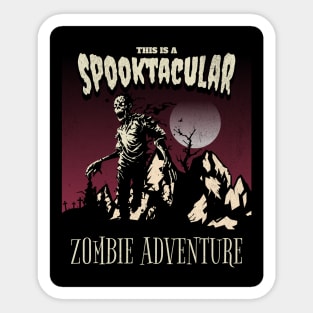 Spooktacular Zombie Adventure Sticker